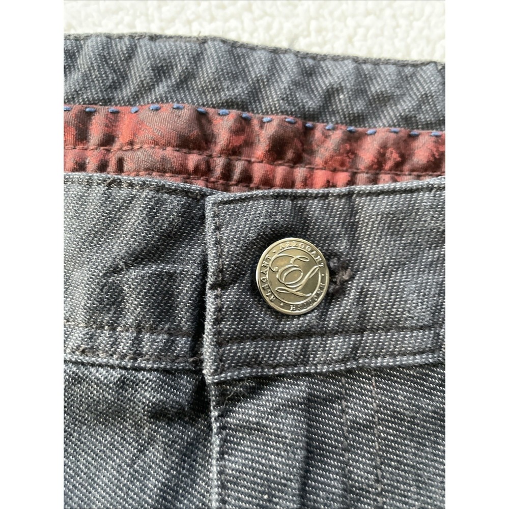 English Laundry Mens 38x32 Pants Charcoal Grey Straight Leg Stretch Cotton Prep - Picture 6 of 16